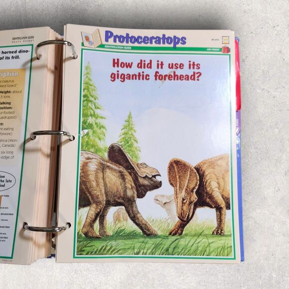 Set of 2 Newfield Dinosaur Collector Card Binders 3-Ring Full Sets Vintage Learn - Picture 8 of 11